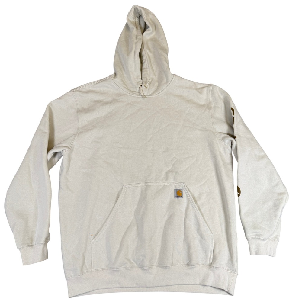 Carhartt Loose Fit Graphic Sleeve Hoodie Cream XL K288 W03